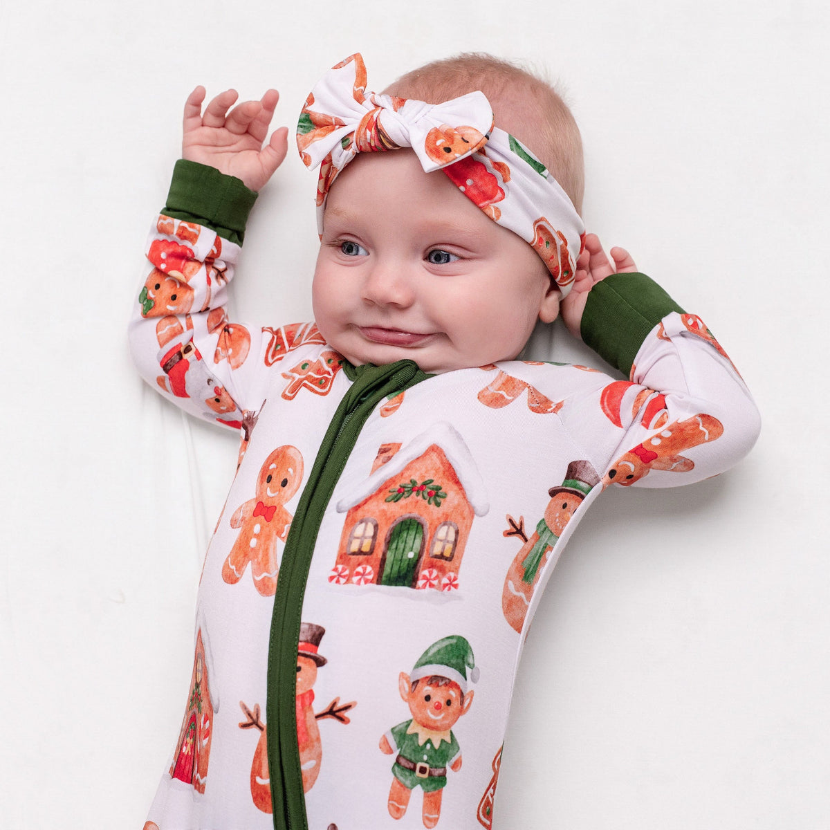 Christmas | Holiday Gingerbread | Bamboo Zipper Pajamas