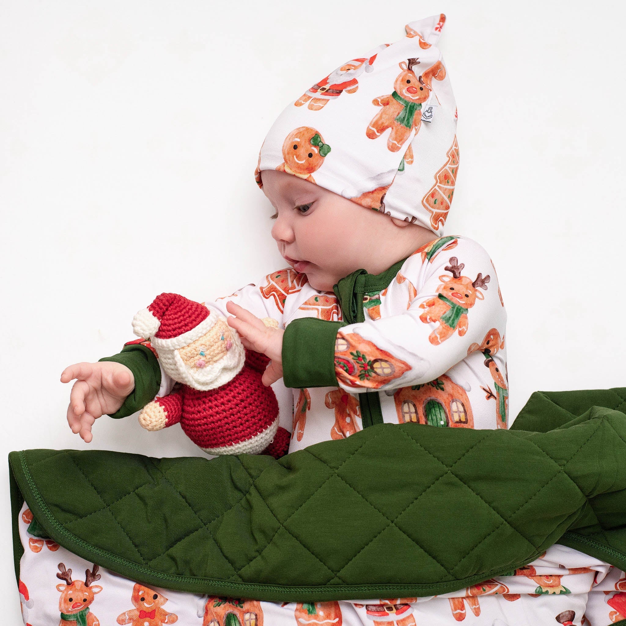 Christmas | Holiday Gingerbread | Bamboo Baby Knotted Hat