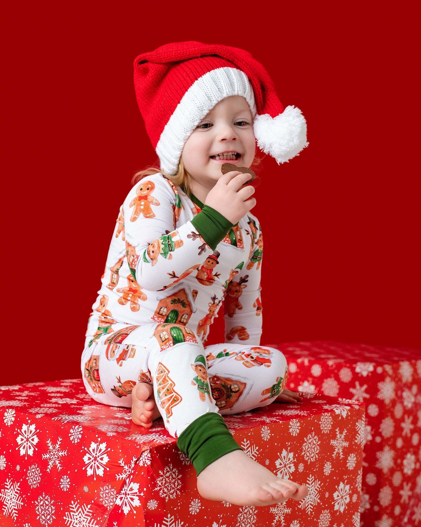 Christmas | Holiday Gingerbread | Bamboo Two-piece Pajamas