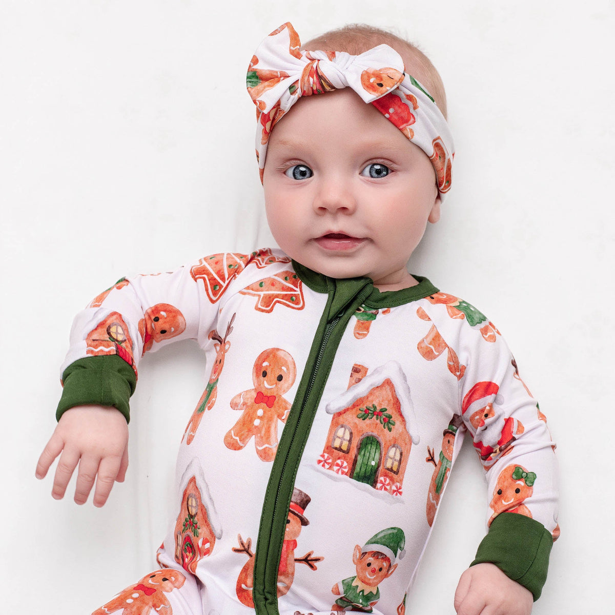 Christmas | Holiday Gingerbread | Bamboo Zipper Pajamas