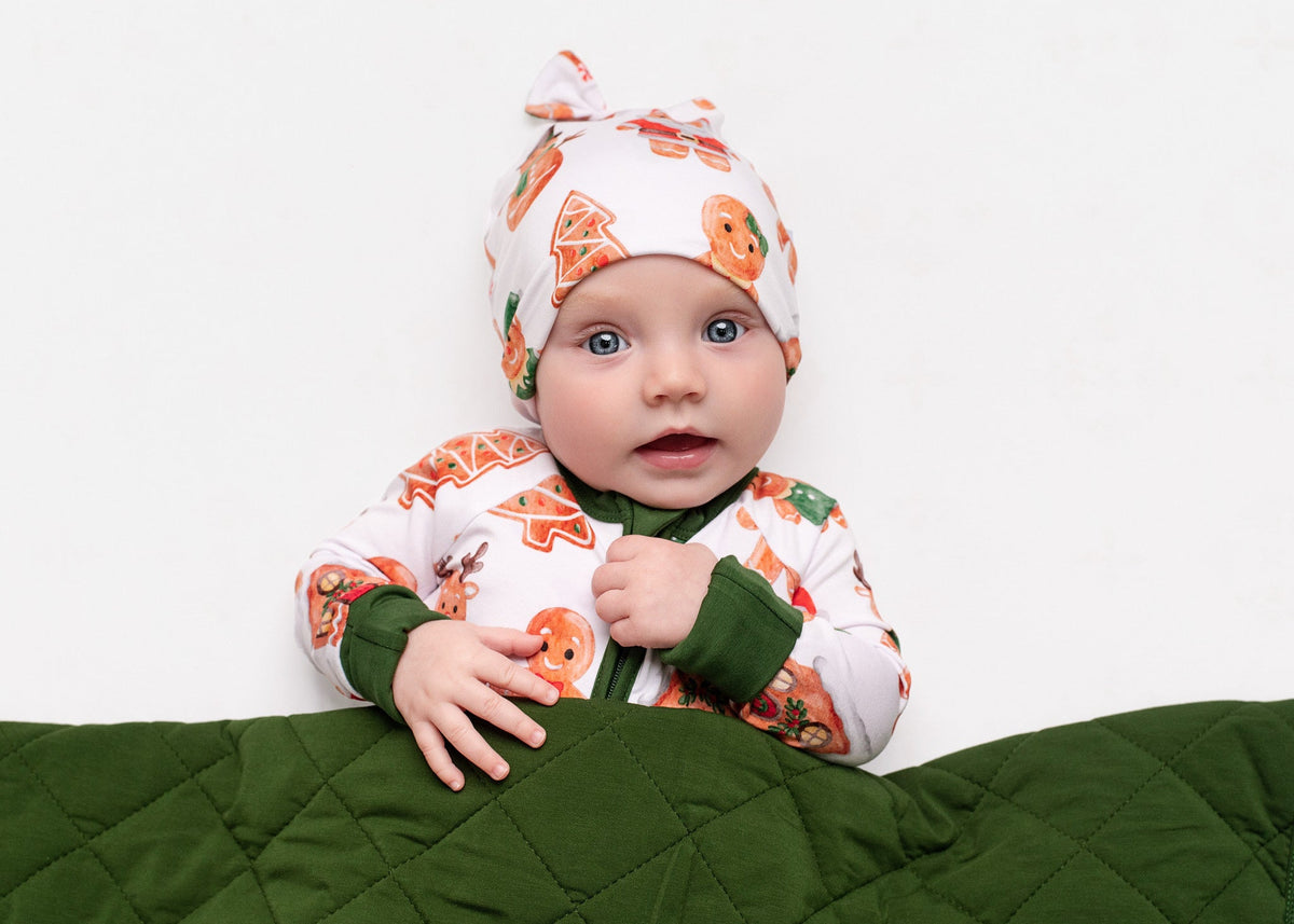 Christmas | Holiday Gingerbread | Bamboo Quilted Adult Blanket