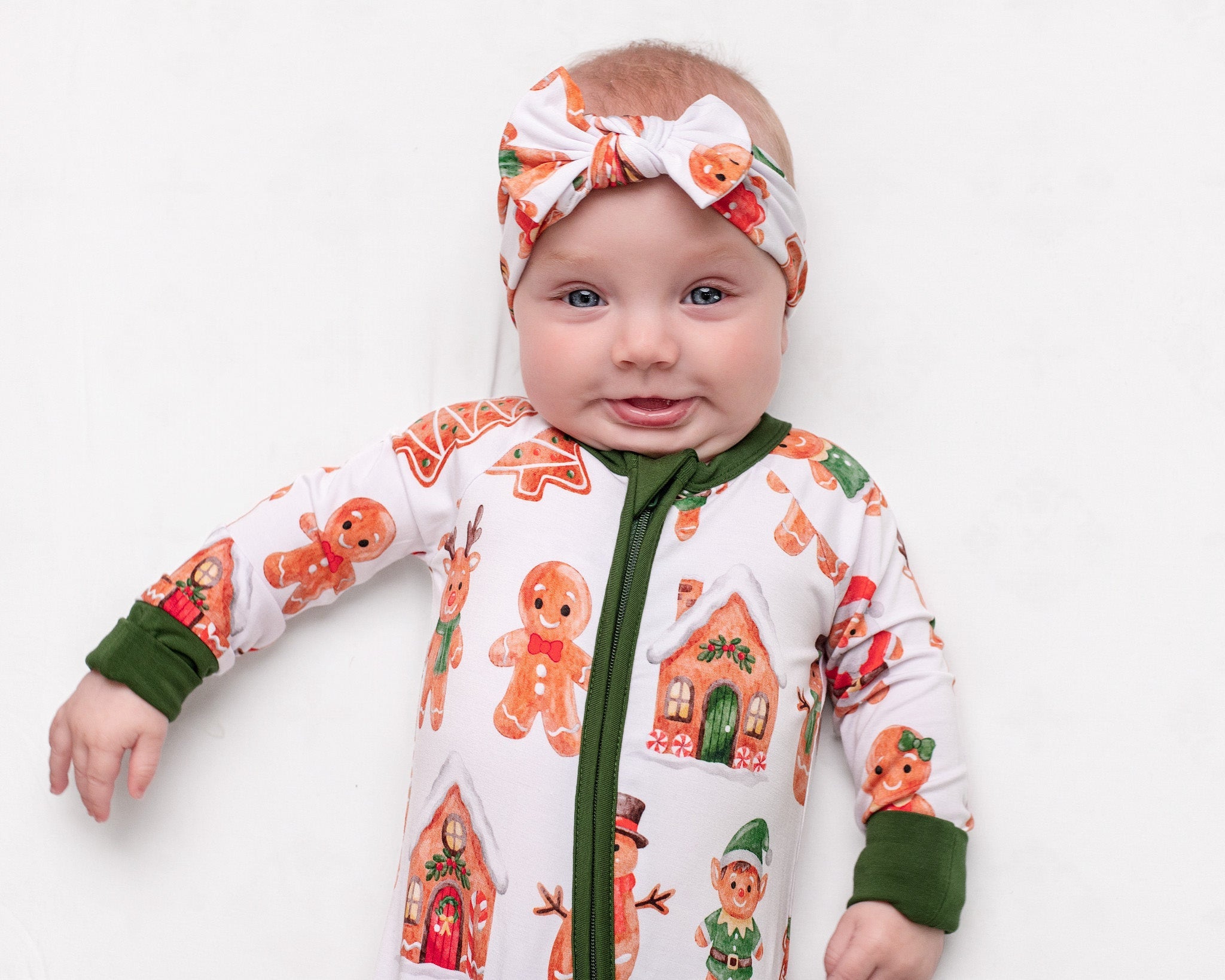 Christmas | Holiday Gingerbread | Bamboo Headband Bow
