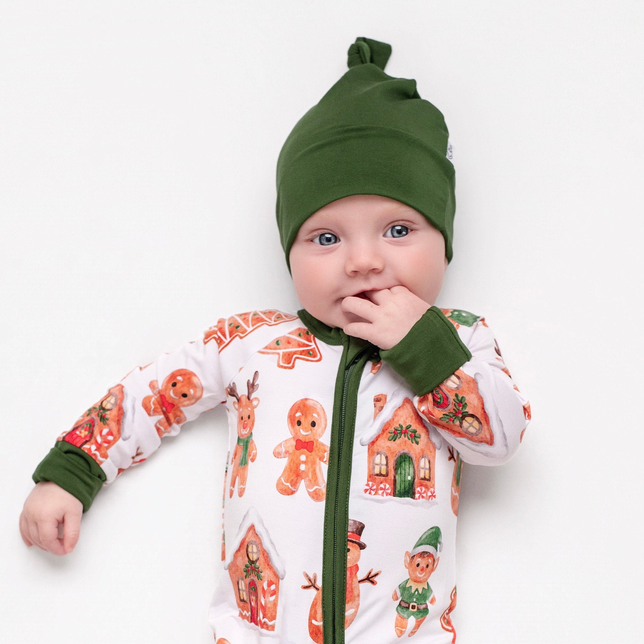 Christmas | Evergreen | Bamboo Baby Knotted Hat