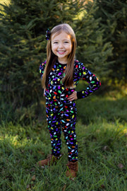 Christmas | Holiday Lights | Bamboo Two-piece Pajamas