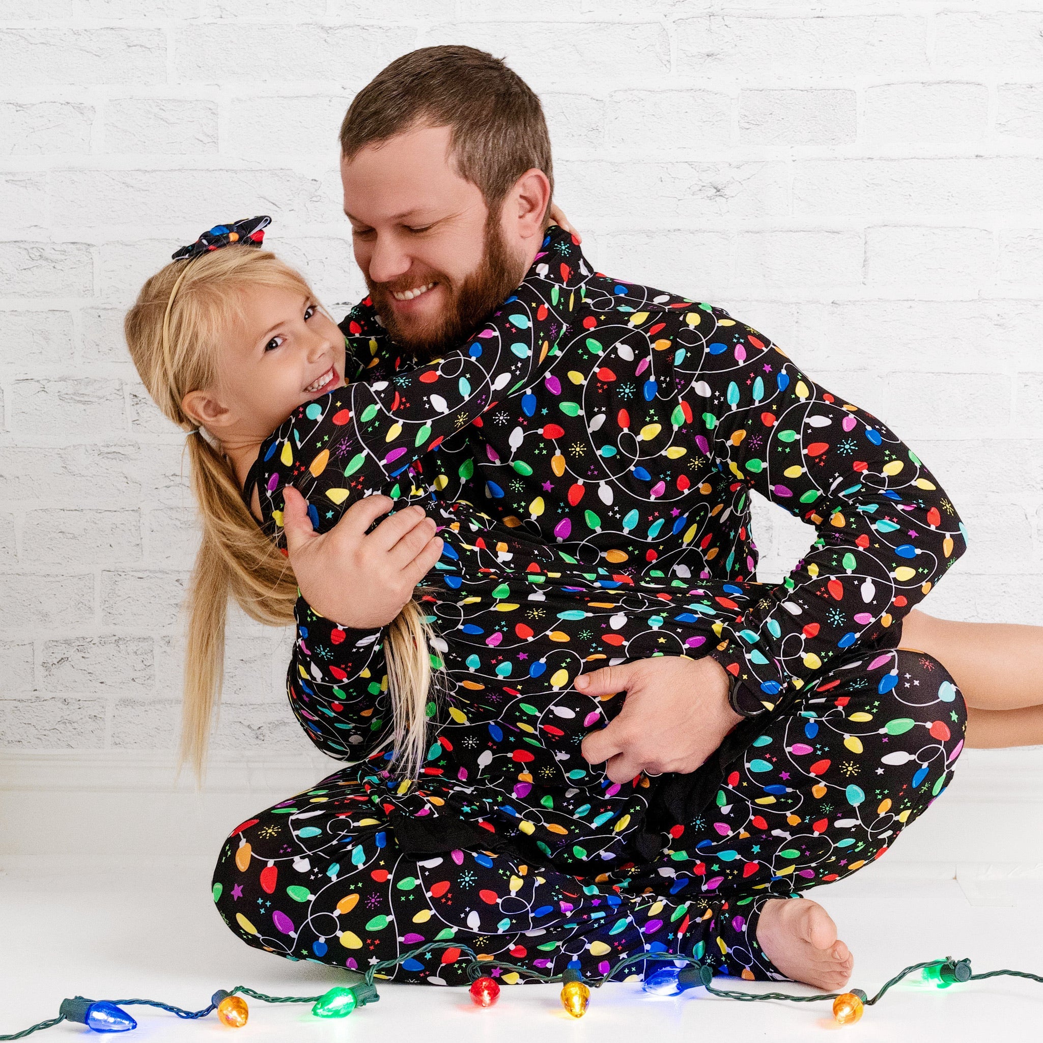 Holiday Lights | Unisex Adult Bamboo Pajama Top