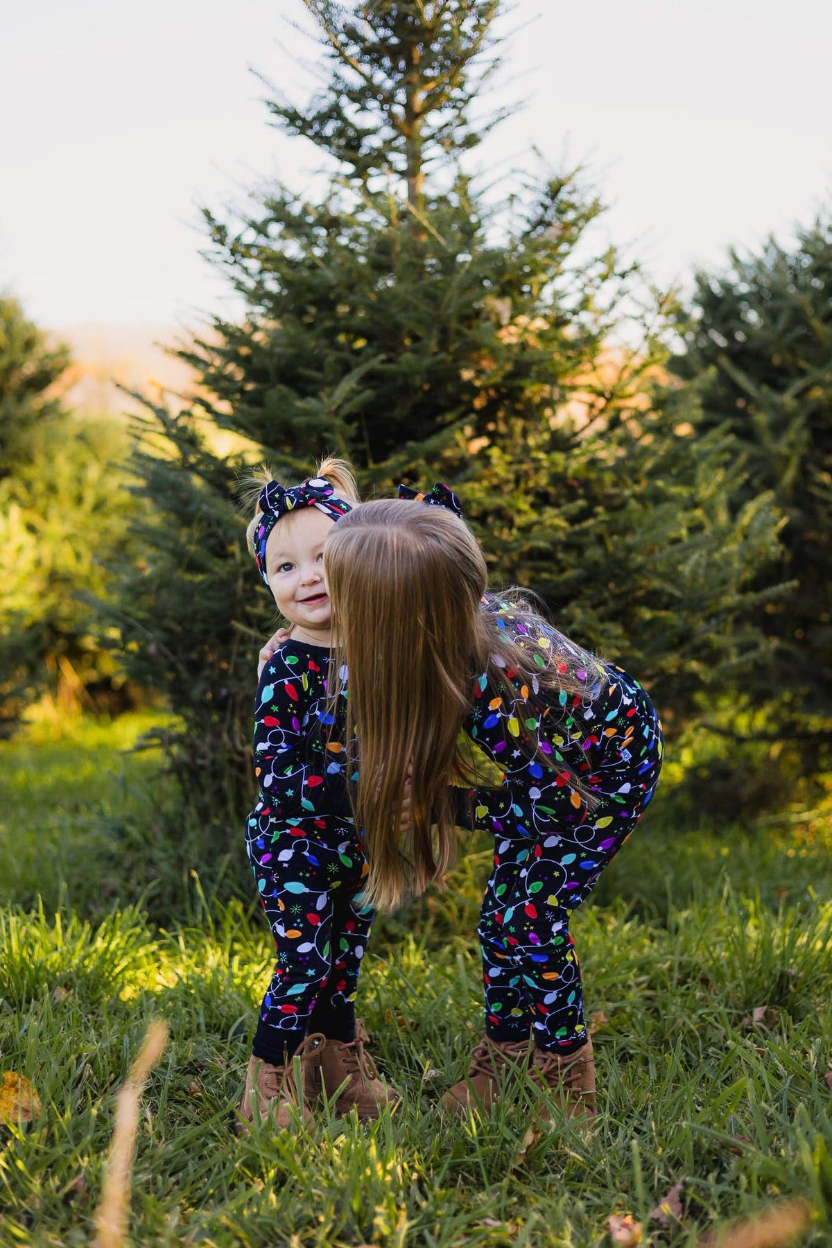 Christmas | Holiday Lights | Bamboo Two-piece Pajamas