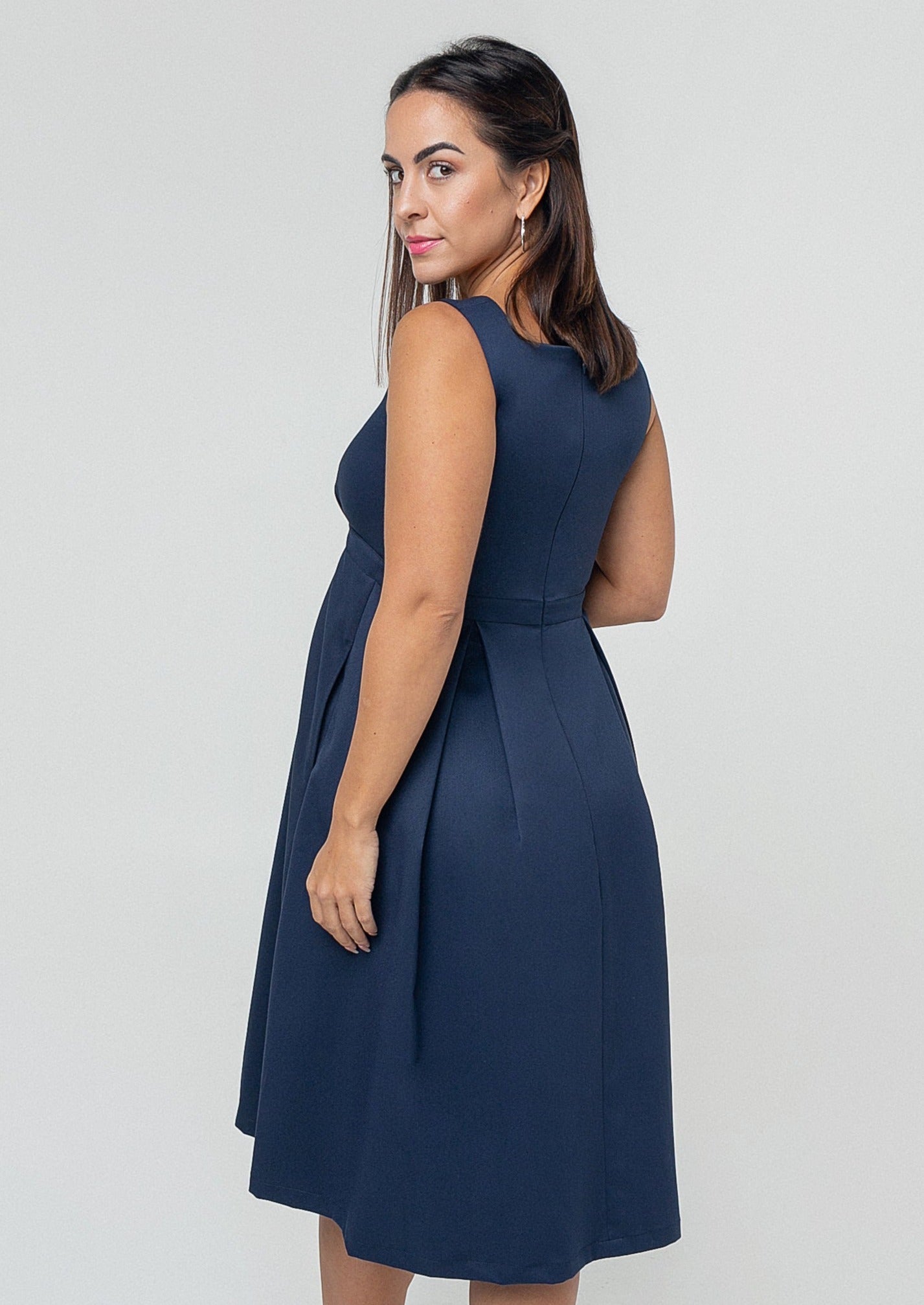 Petite Into The Blue Maternity & Nursing Dress