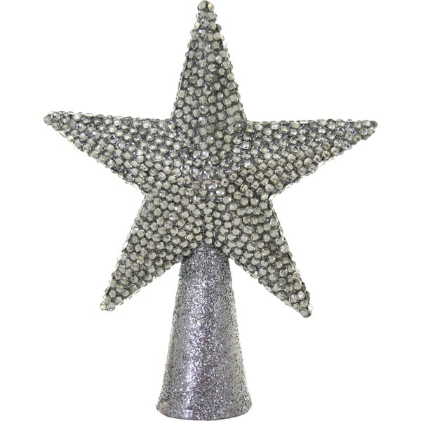 Rhinestone Tree Topper, Silver