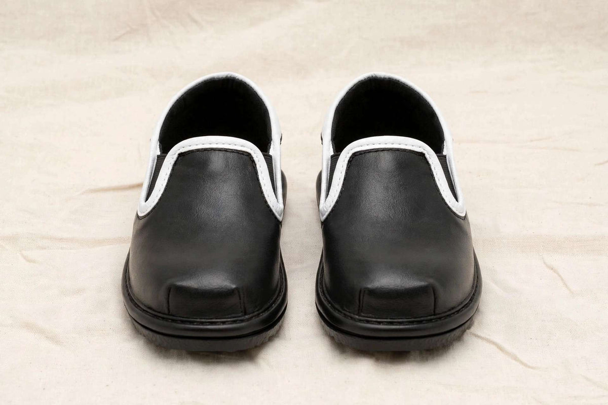 Kids Black Slip-on Dress Shoes – Vegan Leather Toddler Formal Shoes