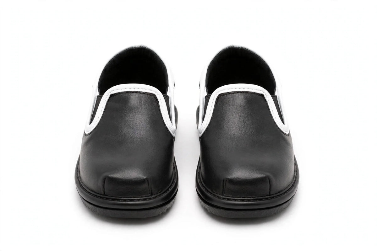 Kids Black Slip-on Dress Shoes – Vegan Leather Toddler Formal Shoes