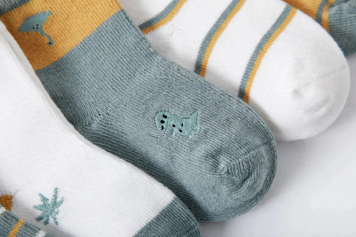 Organic Cotton Kids Sock Set (5-pack) | Breathable Toddler Socks| Autumn Bundle