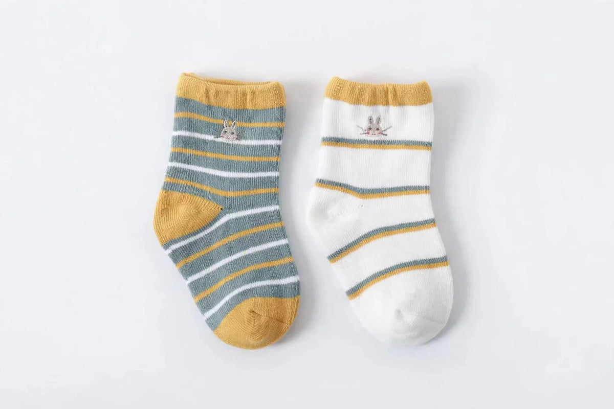Organic Cotton Kids Sock Set (5-pack) | Breathable Toddler Socks| Autumn Bundle