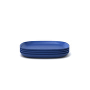 Bamboo Medium Plate - 4 Piece Set - Royal Blue