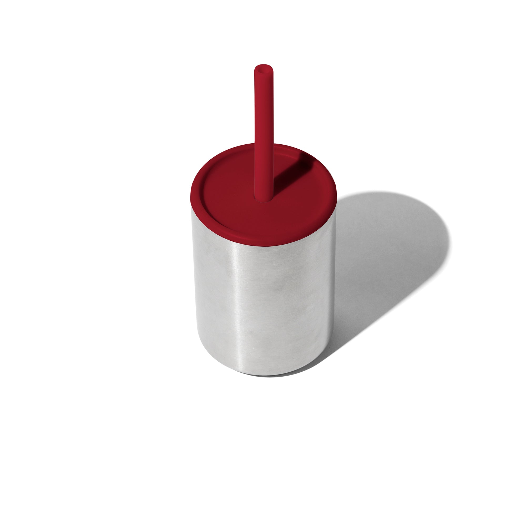 8 Oz. Avanchy Stainless Steel Baby Toddler Spill Proof Cup With Straw