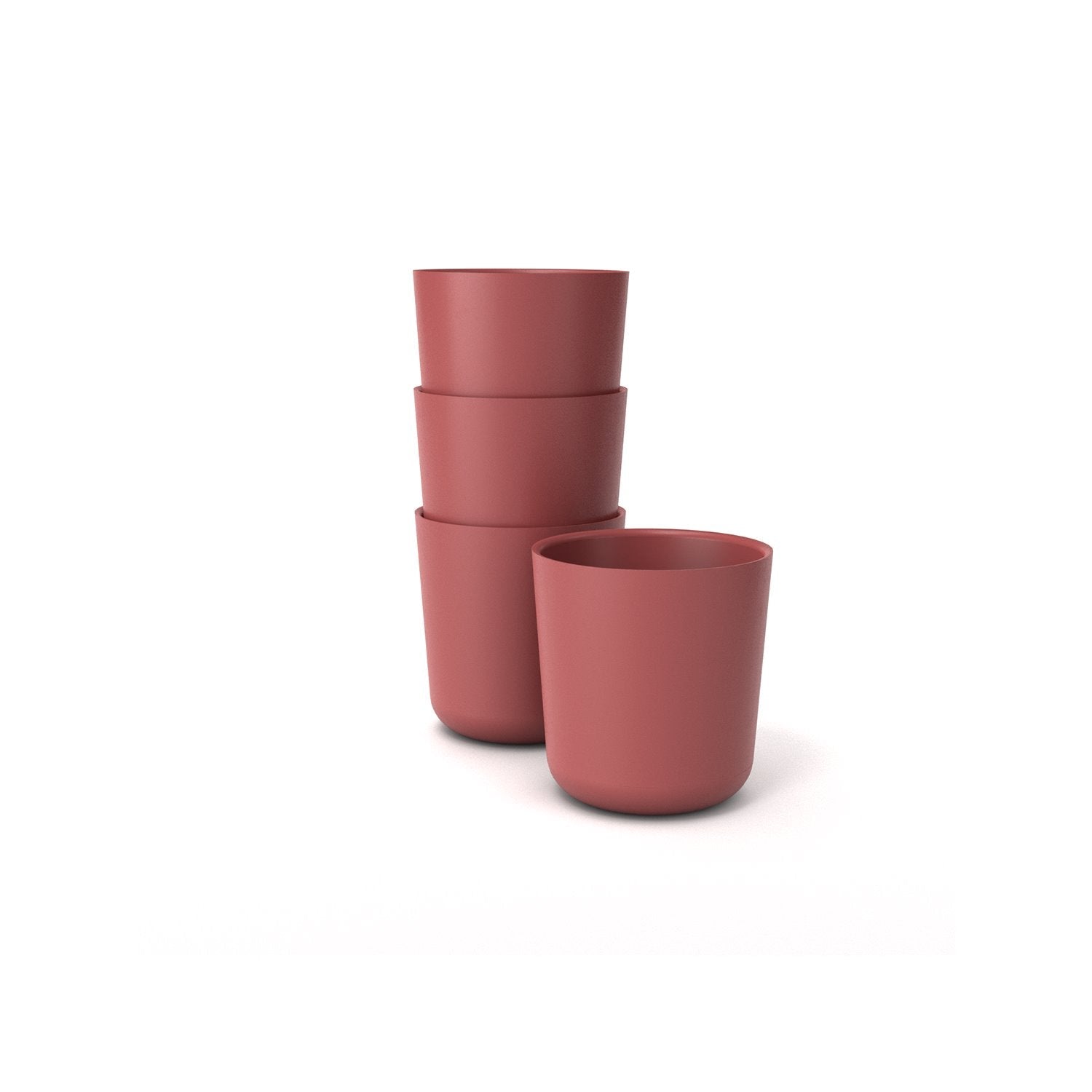 Bamboo Medium Cup - 4 Piece Set - Spice