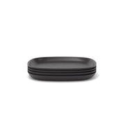Bamboo Medium Plate - 4 Piece Set - Black