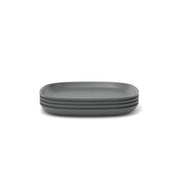 Bamboo Medium Plate - 4 Piece Set - Smoke