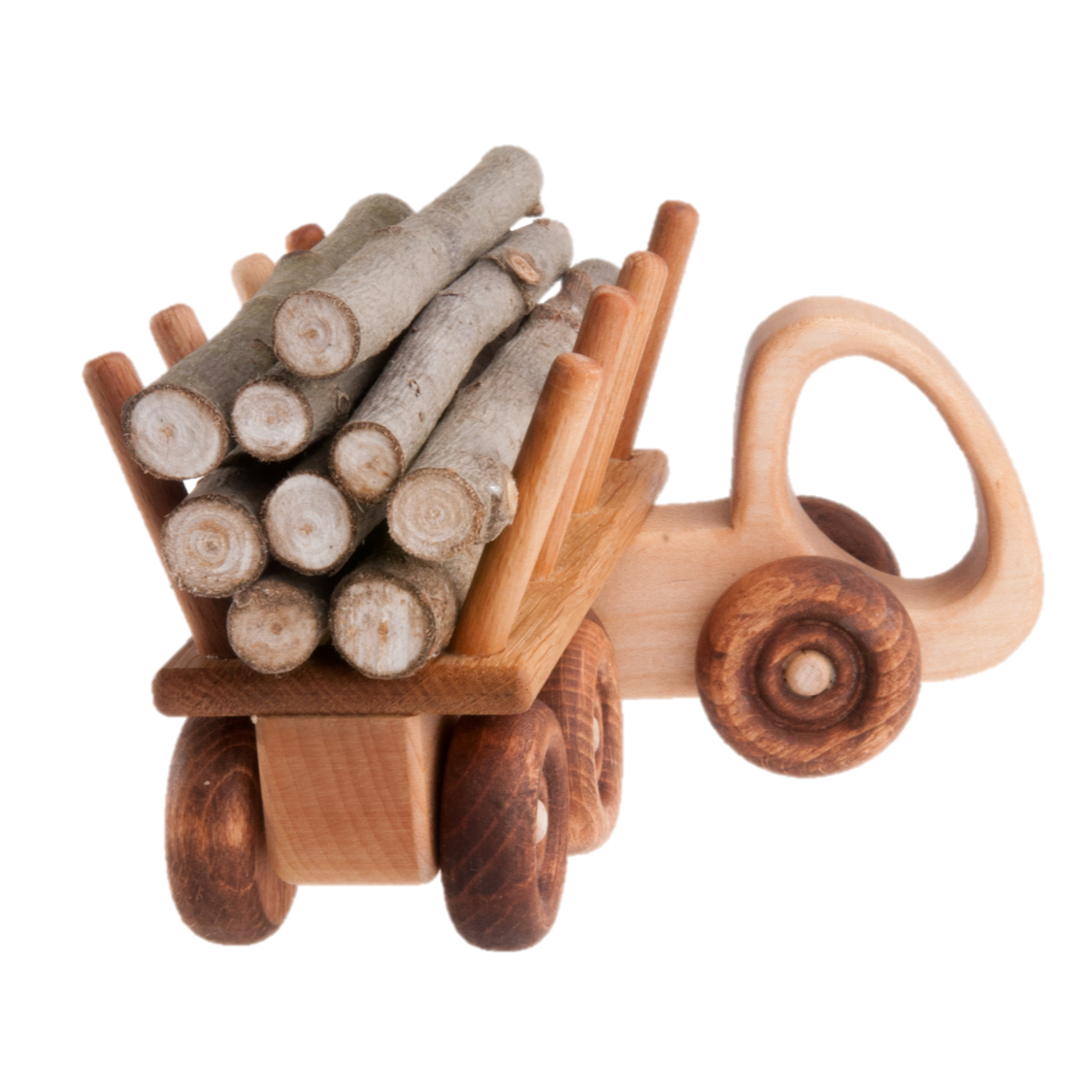 Wooden Logging Truck Toy