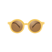 Original Round Sustainable Sunglasses | Bio-based  Bendable Polarized | Mellow Yellow