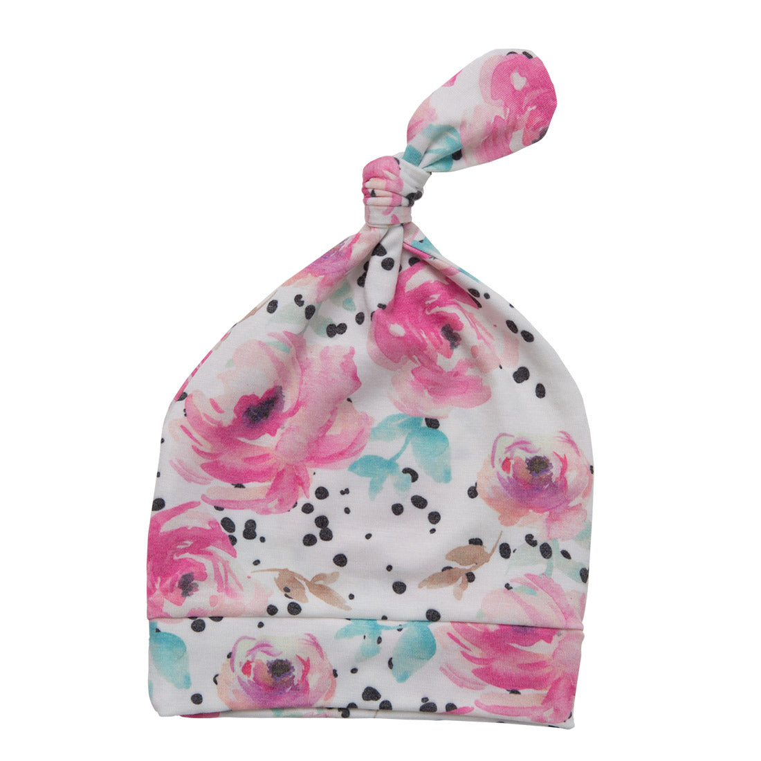 Newborn Top Knot Hat - Bloom