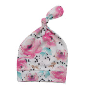 Newborn Top Knot Hat - Bloom
