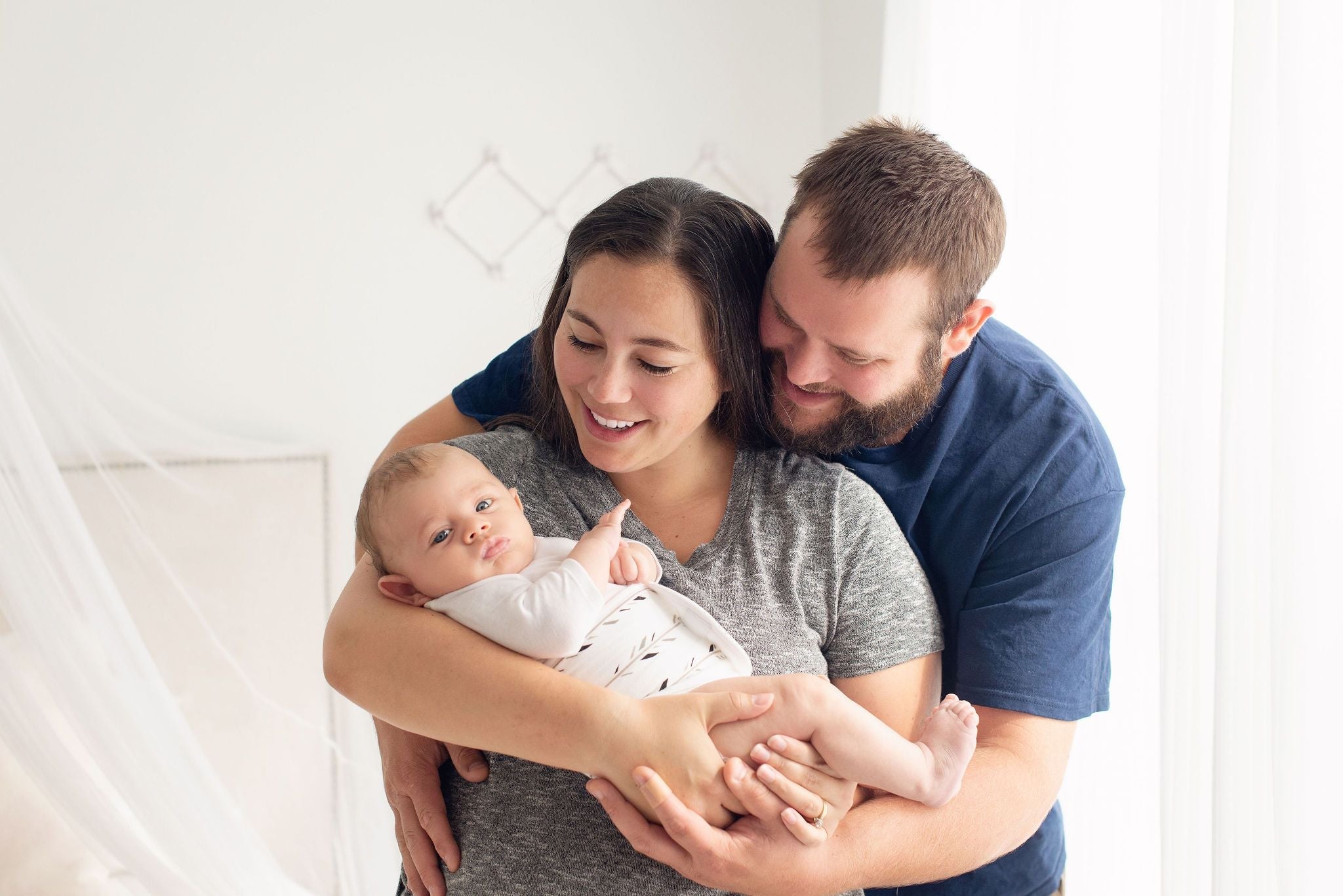 Colic & Gas Relief Baby Belly Band - Feathers