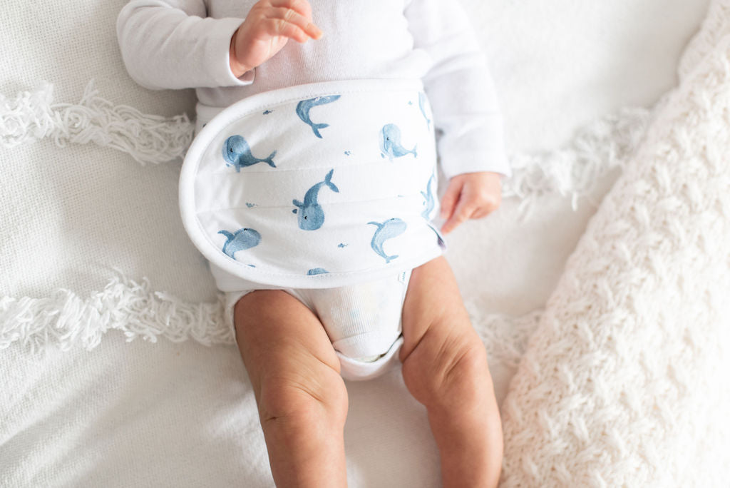 Colic & Gas Relief Baby Belly Band - Ceta (whale)