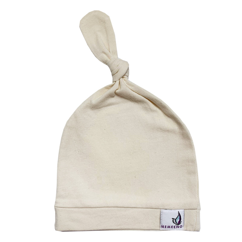 Newborn Top Knot Hat - Naturelle