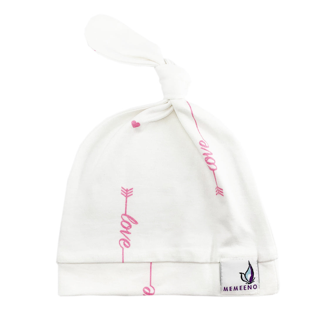 Newborn Top Knot Hat - Love Her