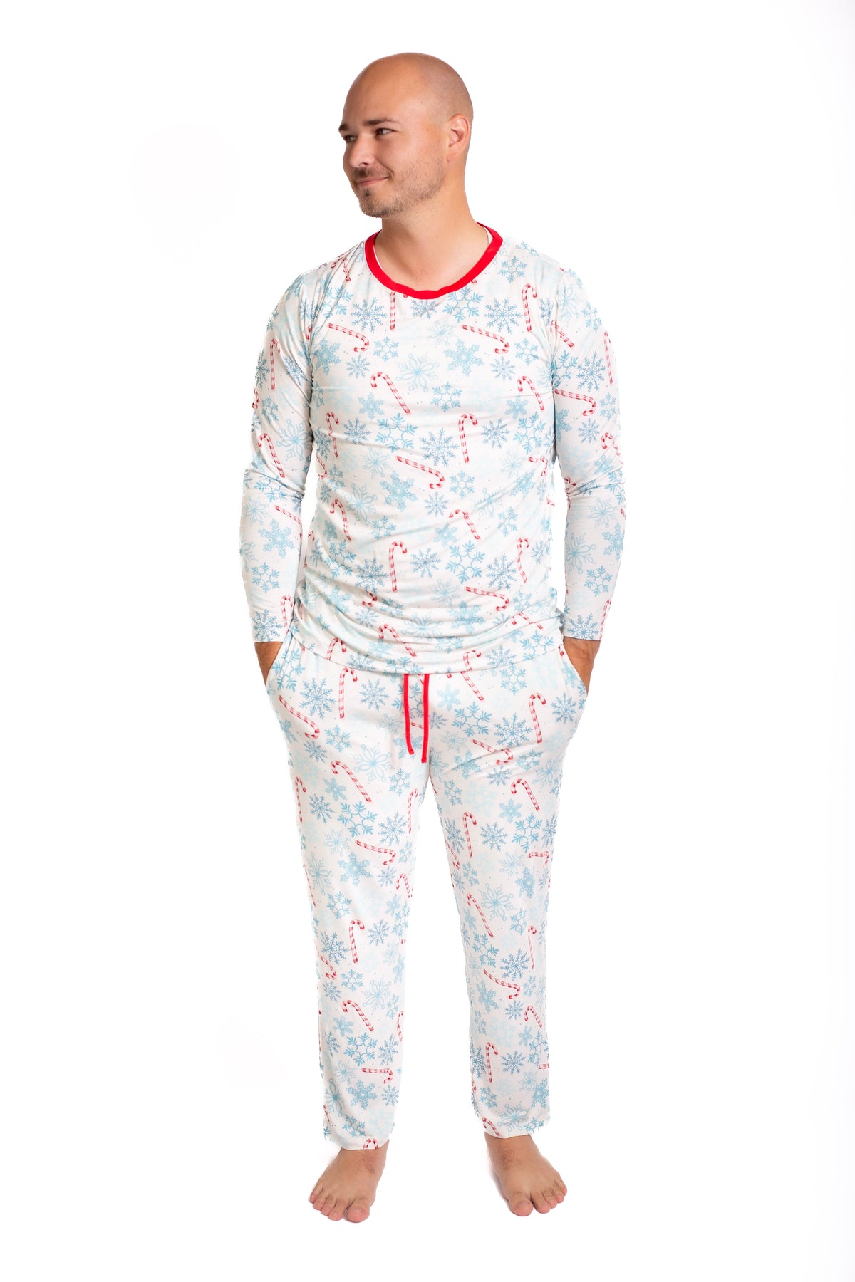 My First Candy Cane: Mens 2 Piece Mens Bamboo Pajamas