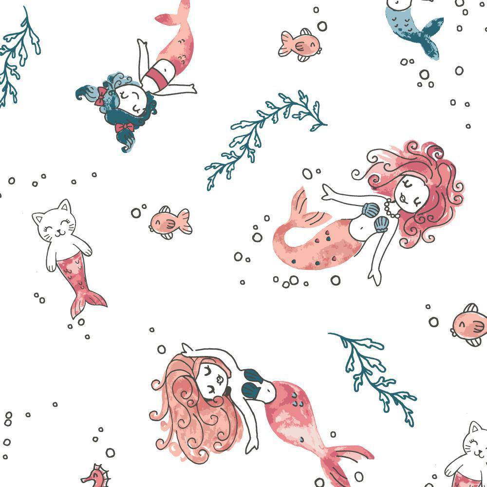 Mermaid Oh So Soft Muslin Crib Sheet