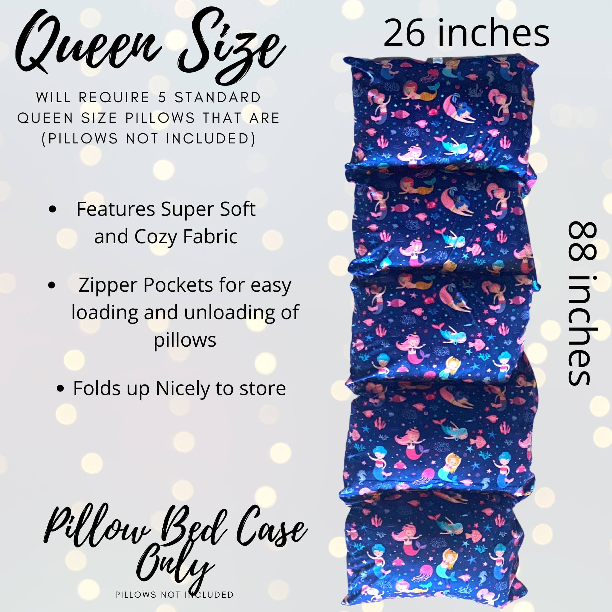 Mermaid Pillow Bed Slipcover, Floor Lounger Slipcover, Gift For  Ocean And Mermaid Lovers