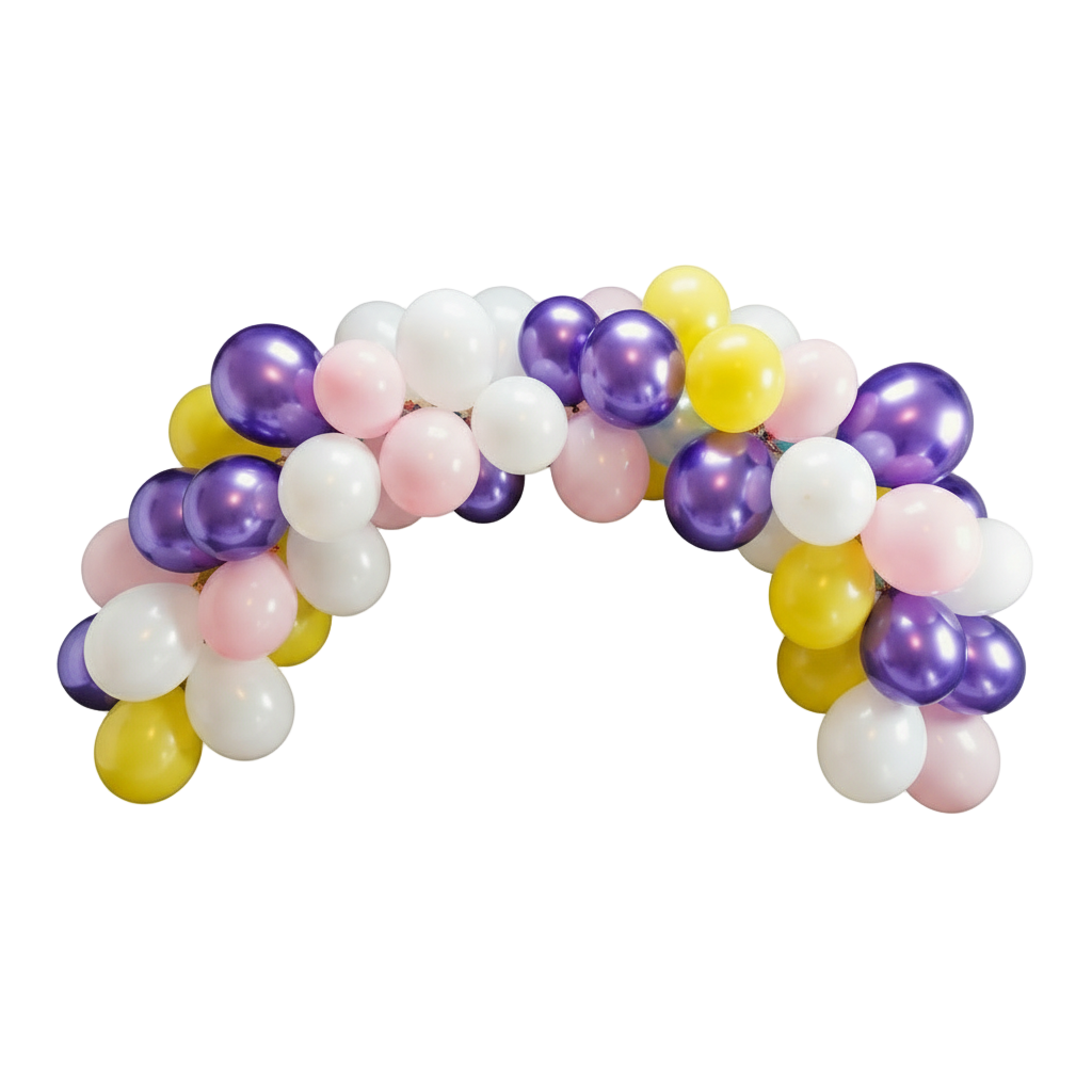 Mint, Pastel Pink And Purple Balloon Garland Kit