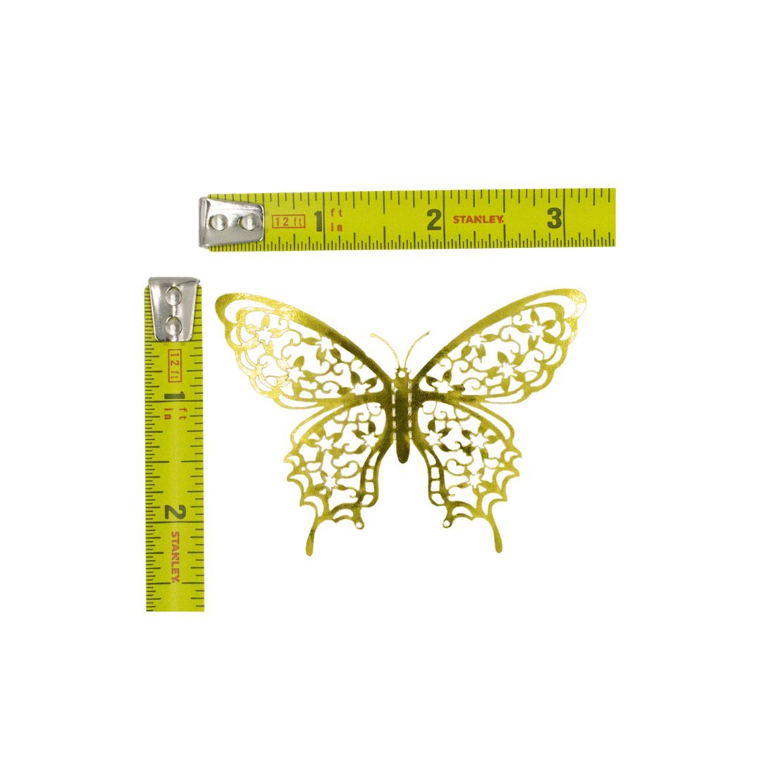 Gold 3d Butterfly Decor