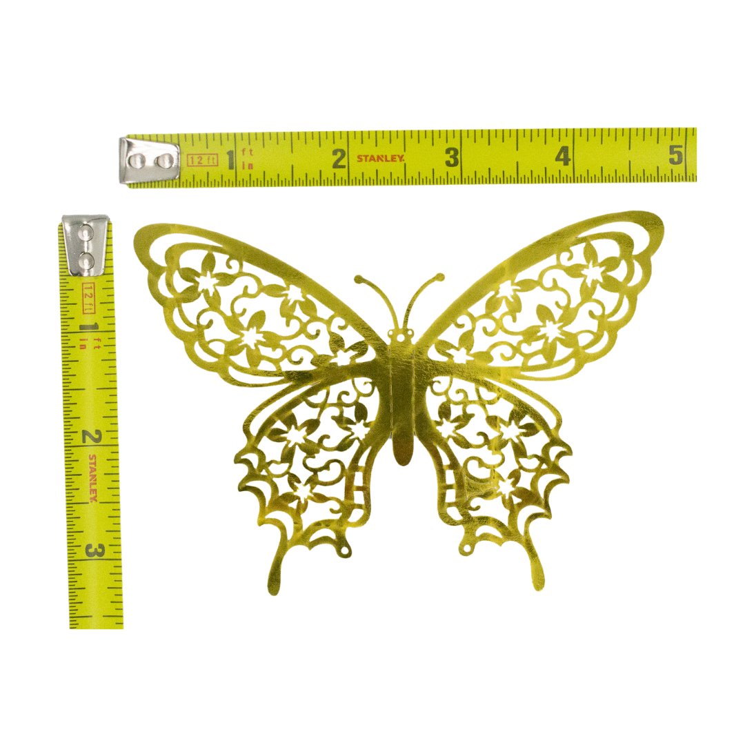 Gold 3d Butterfly Decor