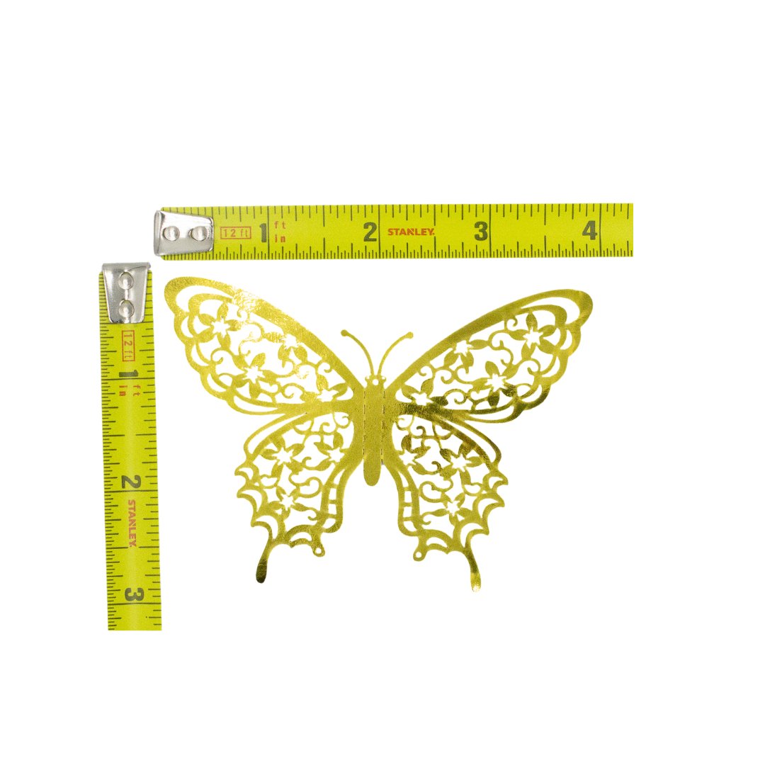 Gold 3d Butterfly Decor