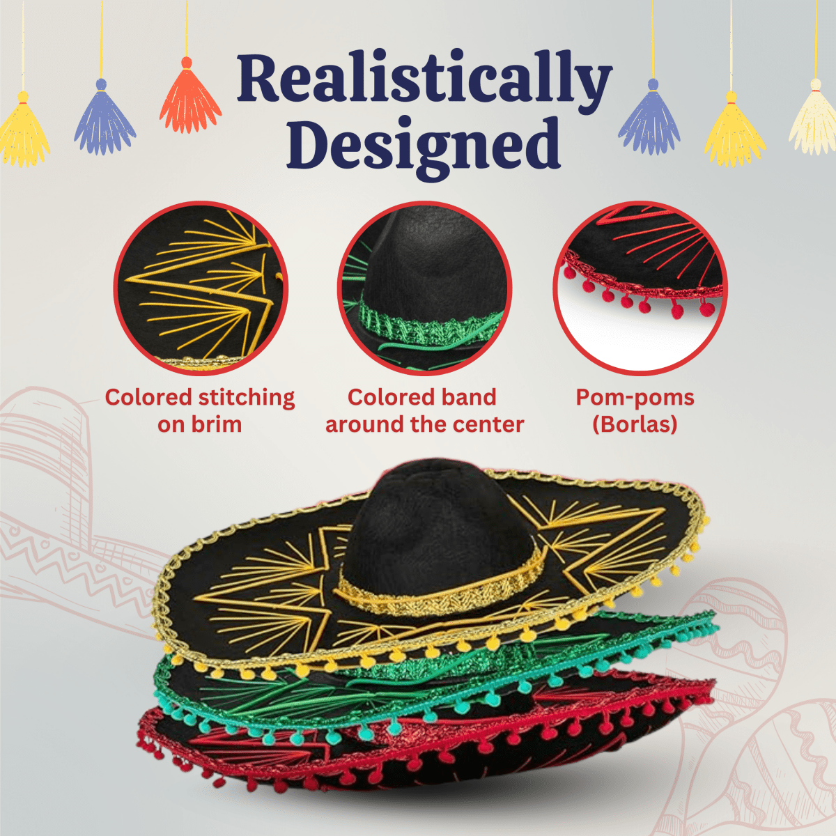 Mexican Sombrero Hat - Kids