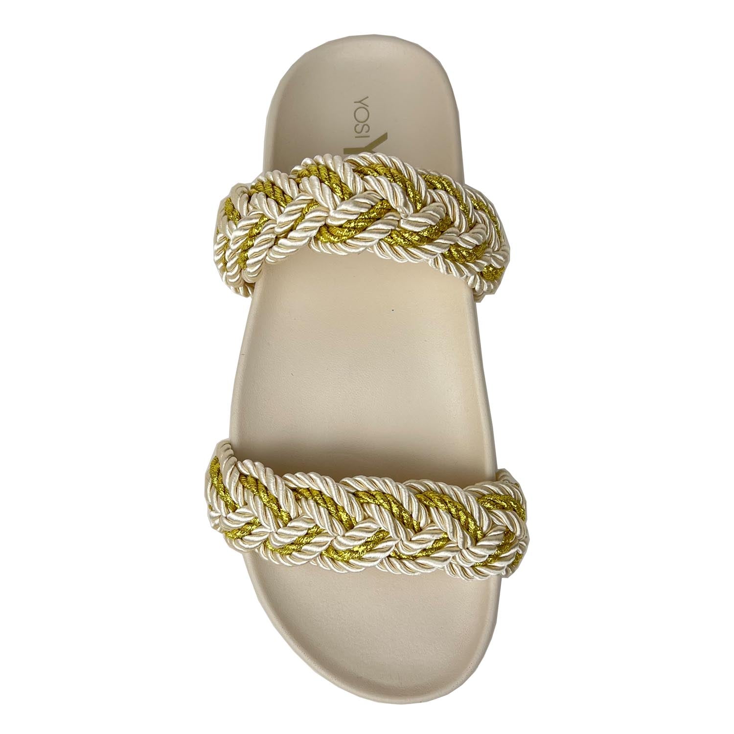 Michelle Braided Sandal In Gold