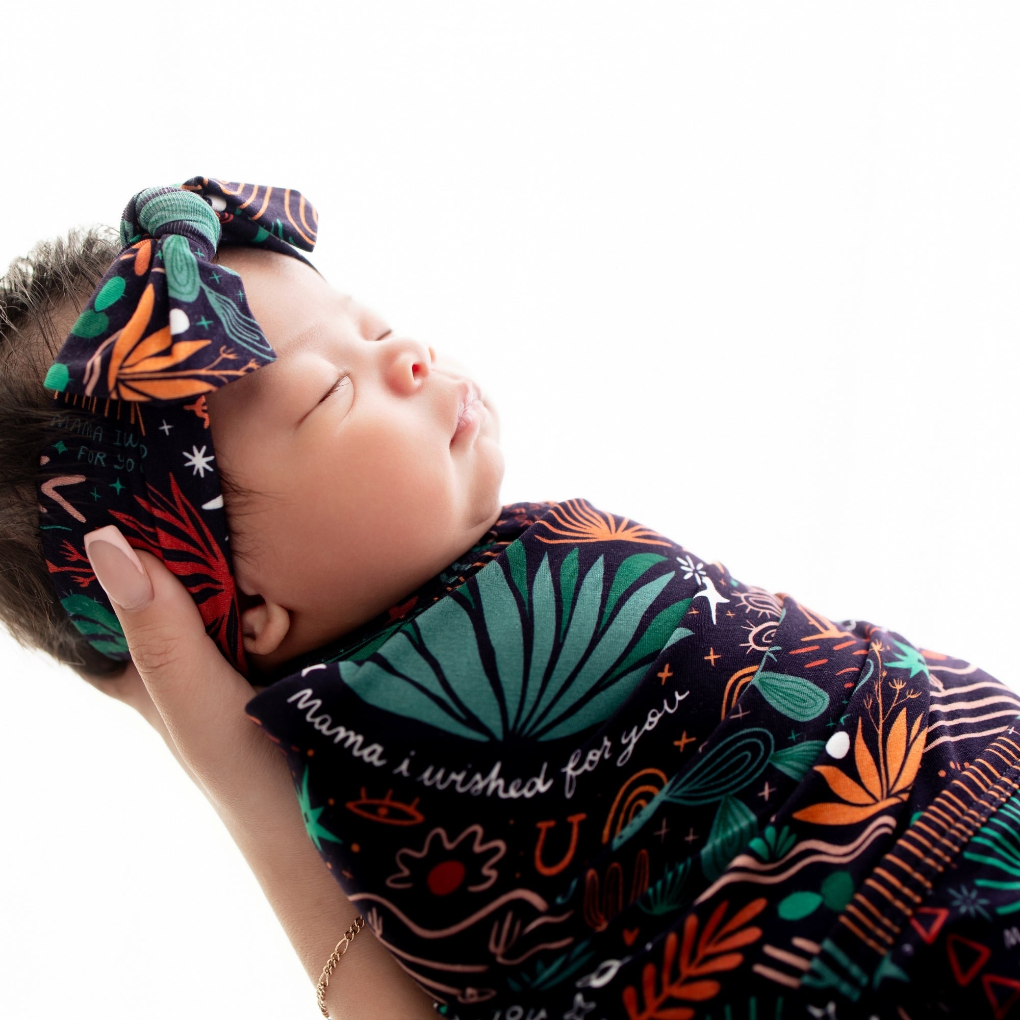 The Forever Swaddle Blanket | Desert Cactus (midnight)