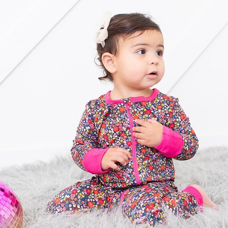 Midnight Petals Convertible Coverall