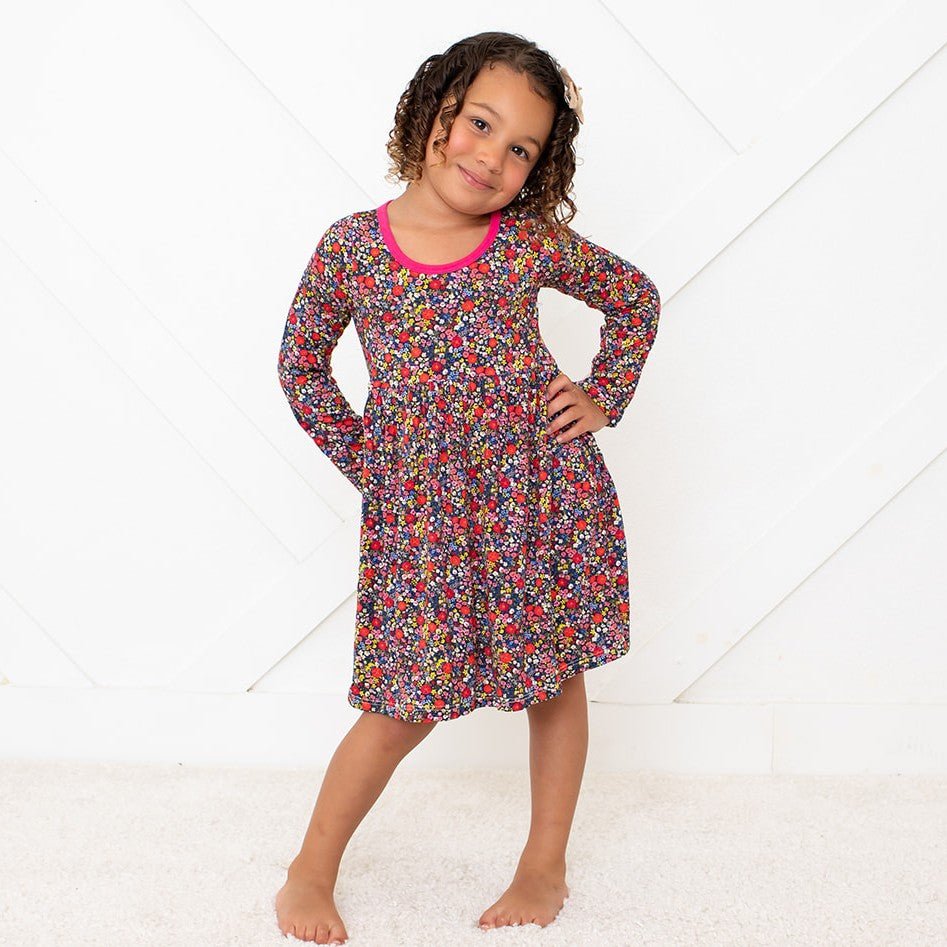 Midnight Petals Dress