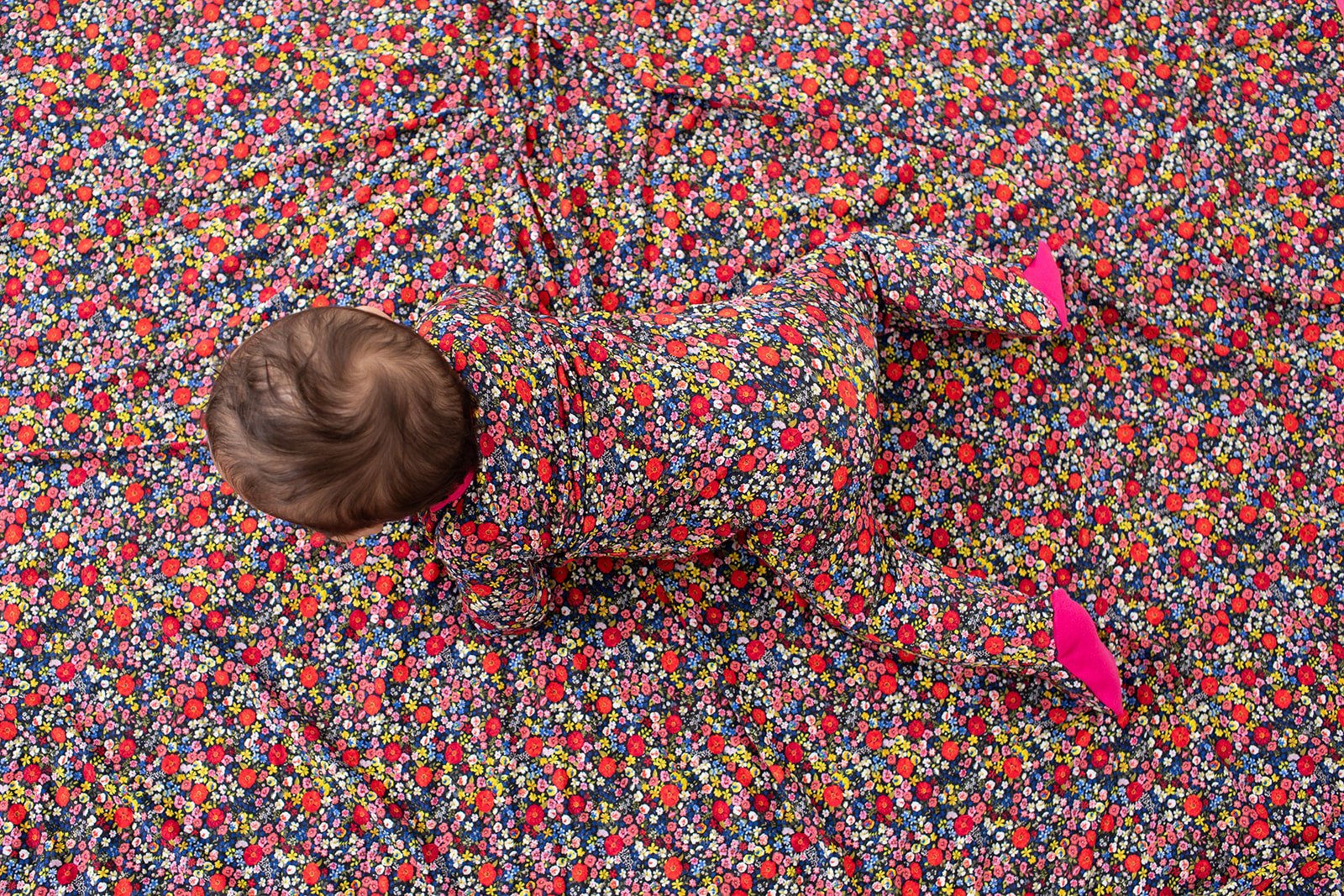 Midnight Petals Swaddle