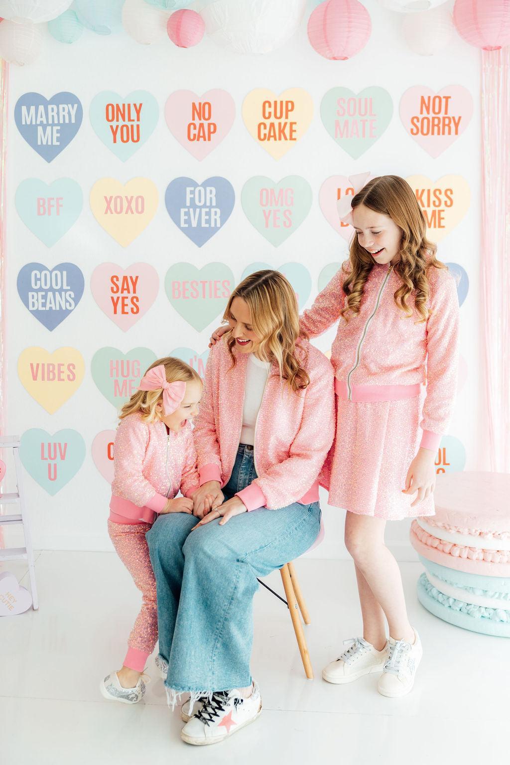 Grown Up Bubblegum Pink Sequin Jacket