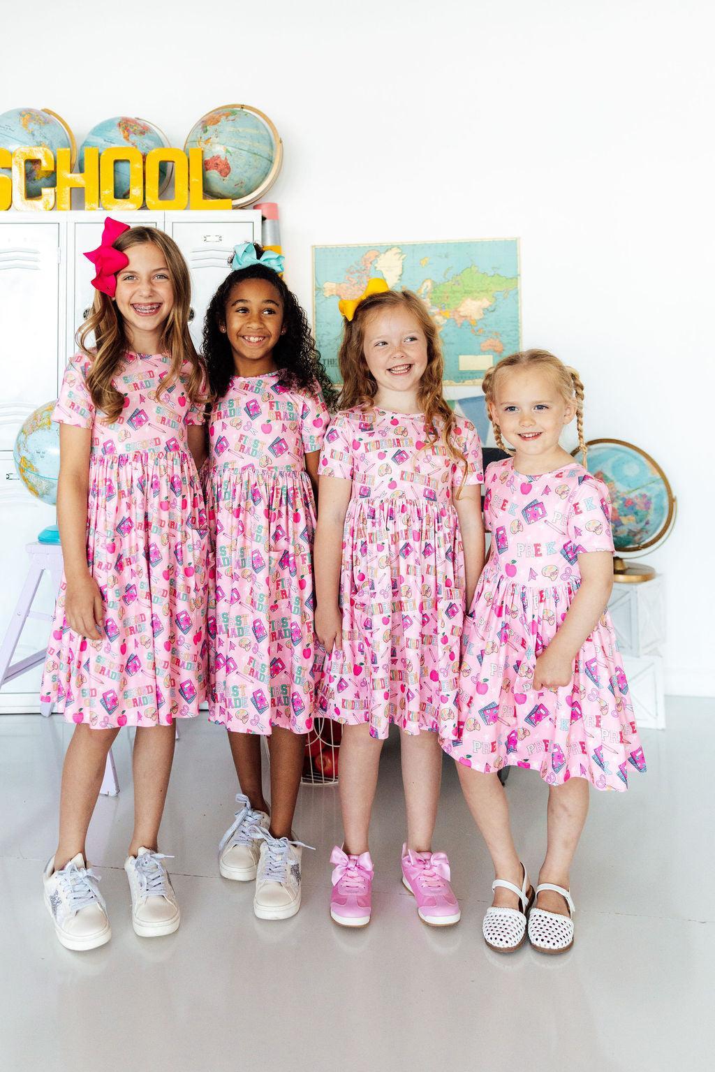 2nd Grade S/s Pocket Twirl Dress