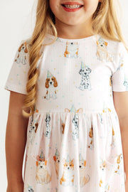 Party Pups S/s Pocket Twirl Dress