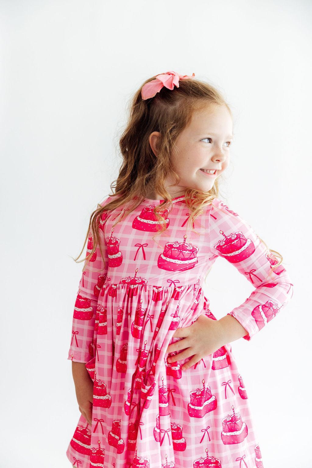 Make A Wish L/s Pocket Twirl Dress