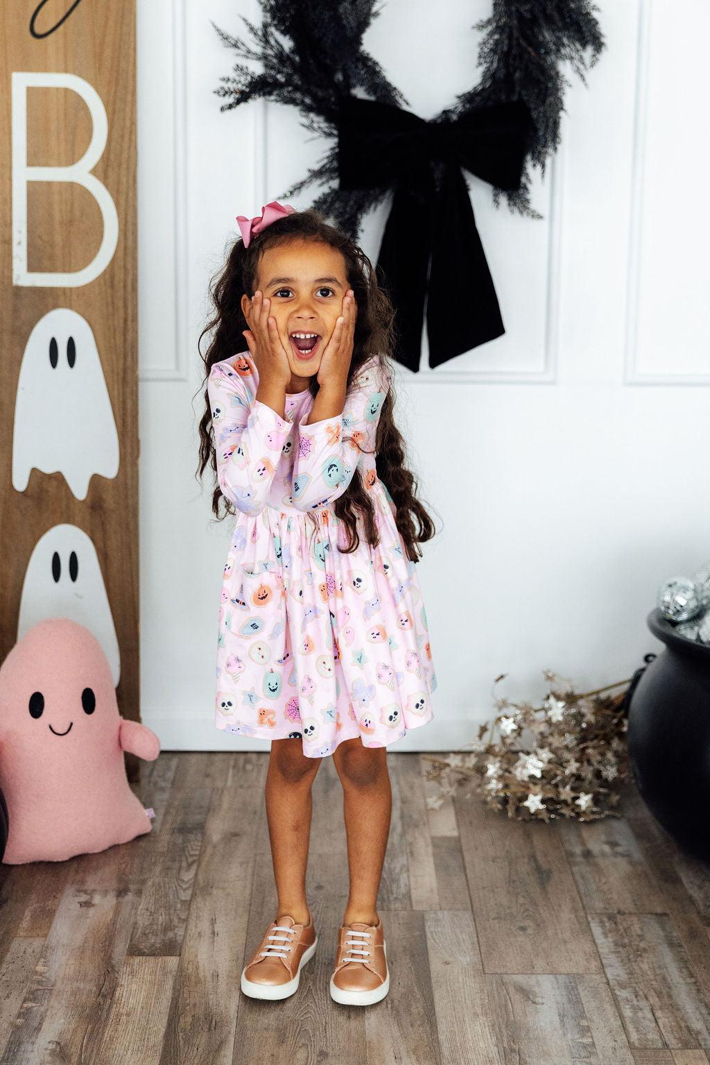Sugar Rush L/s Pocket Twirl Dress