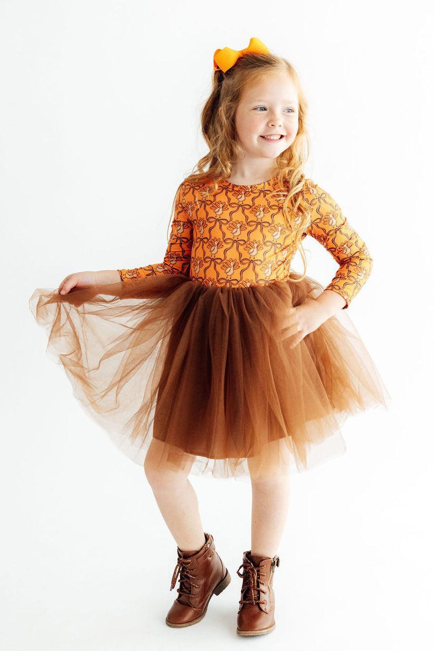 Turkey Trot L/s Tutu Dress