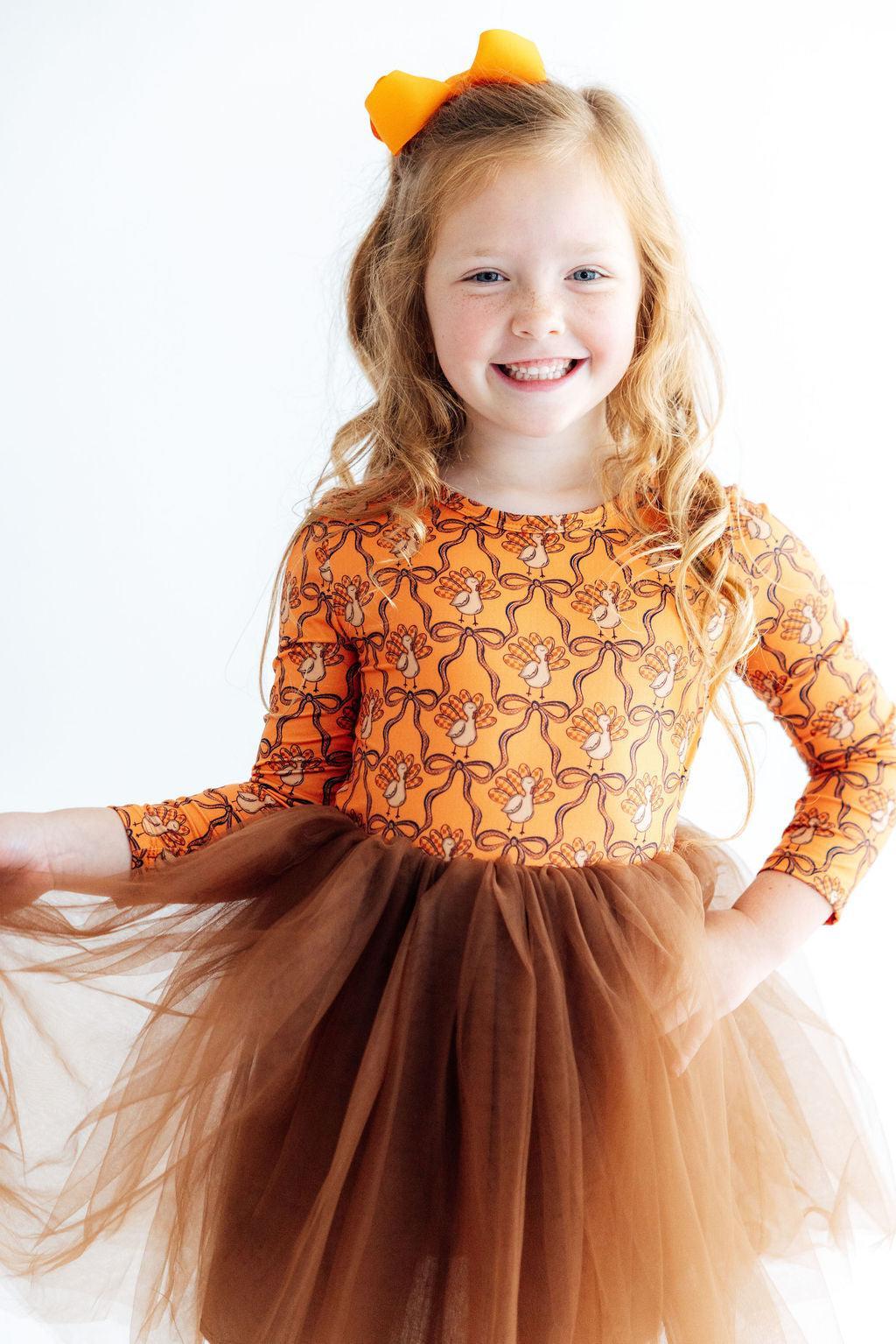 Turkey Trot L/s Tutu Dress