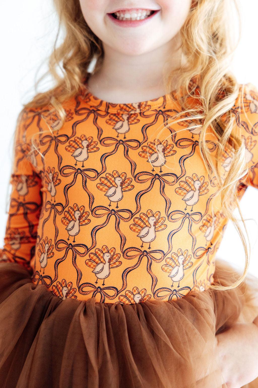 Turkey Trot L/s Tutu Dress